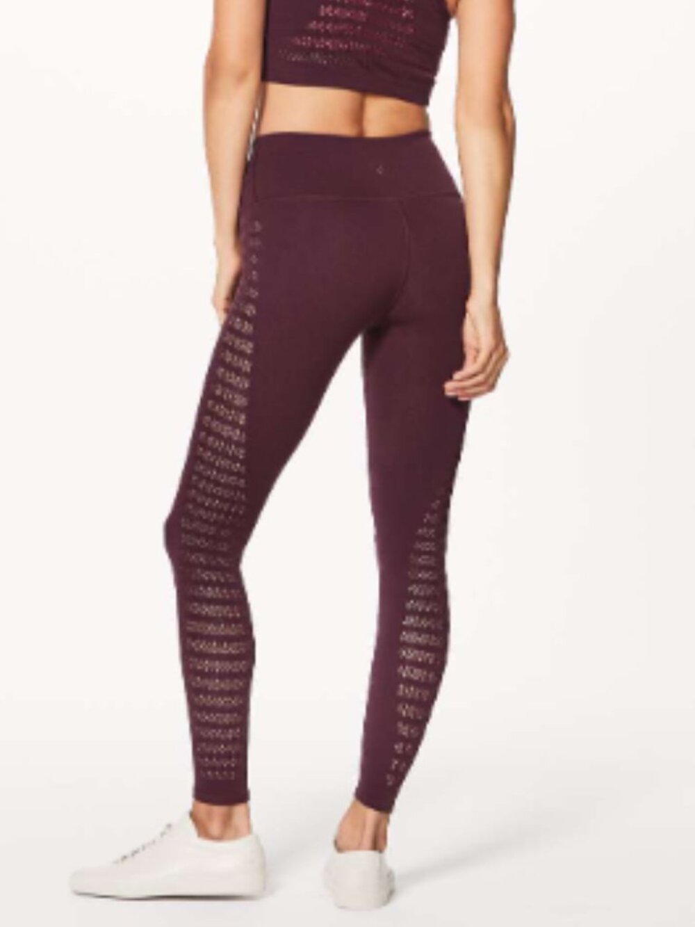 Lululemon 25" Reveal 7/8 Tight Stripes Dark Adobe 4